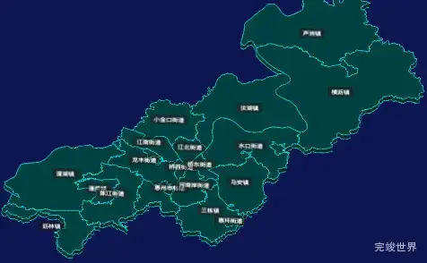 threejs惠州市惠城区geoJson地图3d地图CSS3D标签